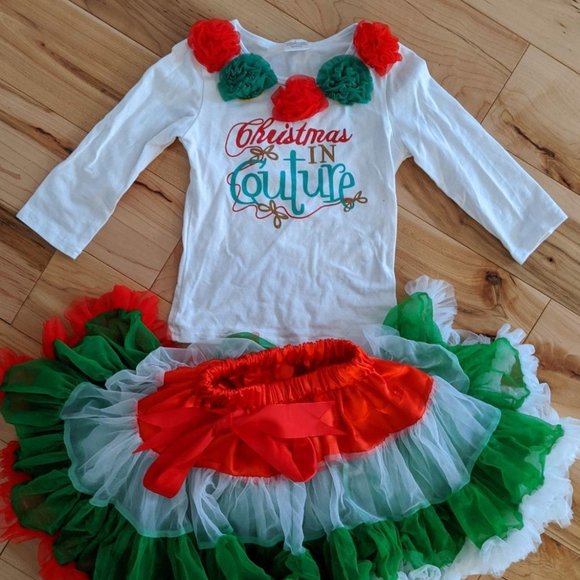 Girls 4/5 Christmas Outfit - Picture 1 of 2